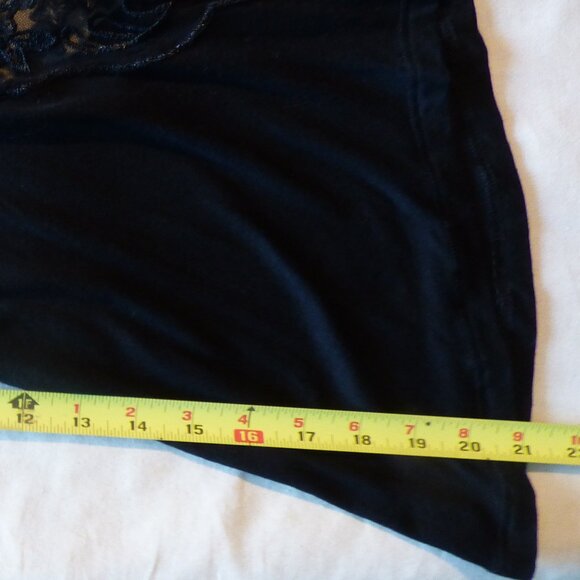 TORRID GOTH WICCA VAMP SUPER SOFT BLACK LACE BELL SLEEVE BABYDOLL TEE 2 2X 18 20 - Picture 11 of 15